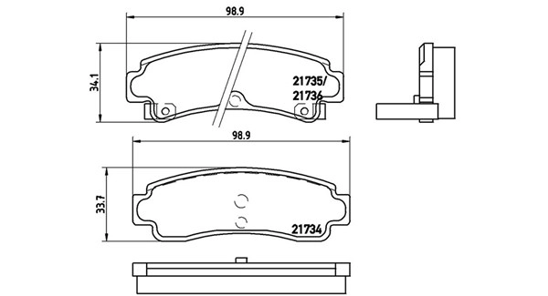 Brake Pad Set, disc brake (363700456063)