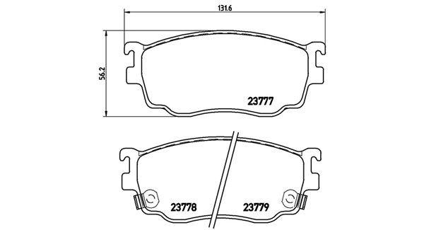 Brake Pad Set, disc brake (363700449026)