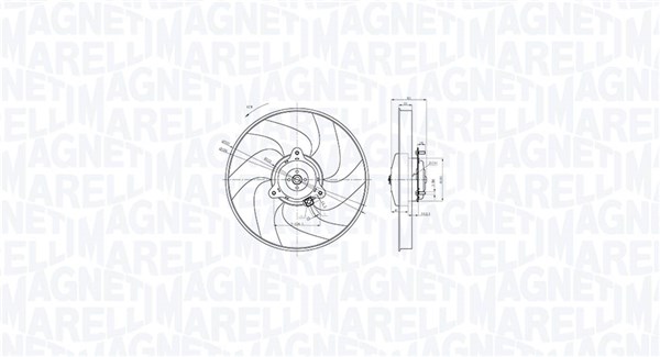 Fan, engine cooling (069422866010)