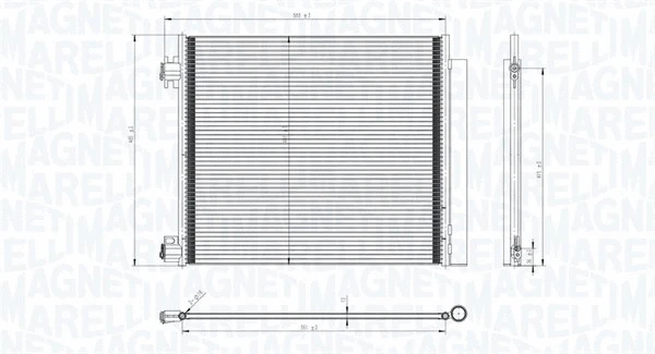Condenser, air conditioning (350203832000)