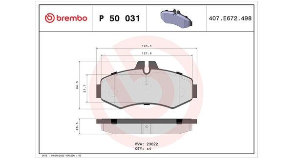 Brake Pad Set, disc brake
