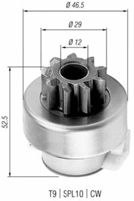 Pinion, starter (940113020325)
