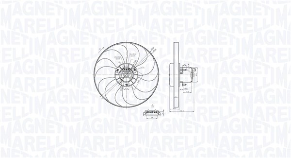 Fan, engine cooling (069422879010)