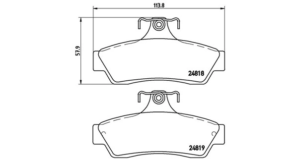 Brake Pad Set, disc brake (363700459056)