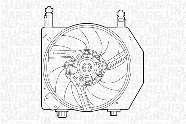 Fan, engine cooling (069422305010)