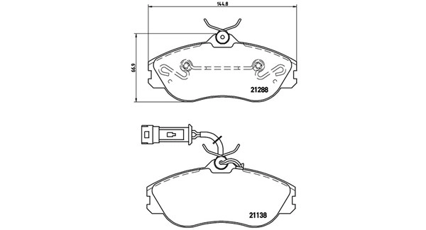 Brake Pad Set, disc brake (363700485018)