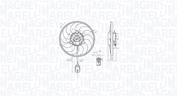 Fan, engine cooling (069422860010)
