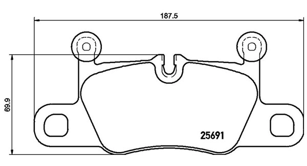 Brake Pad Set, disc brake (363700465031)