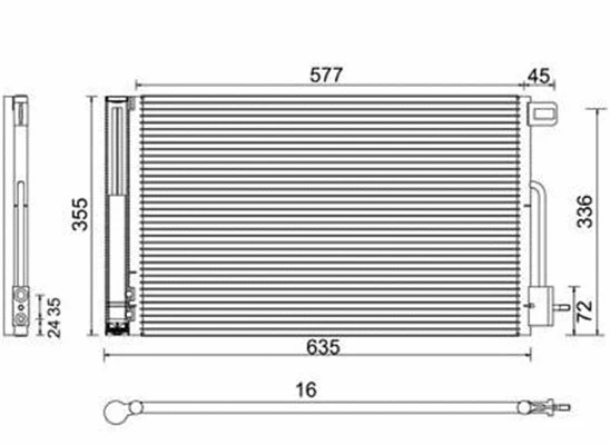 Condenser, air conditioning (359003220010)