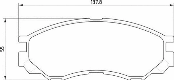 Brake Pad Set, disc brake (363700203123)