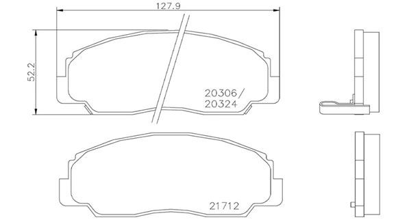 Brake Pad Set, disc brake (363700416012)