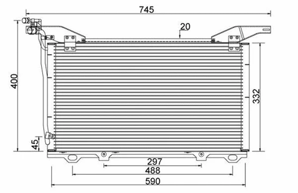 Condenser, air conditioning (359003221050)