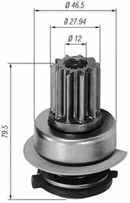 Pinion, starter (940113020291)