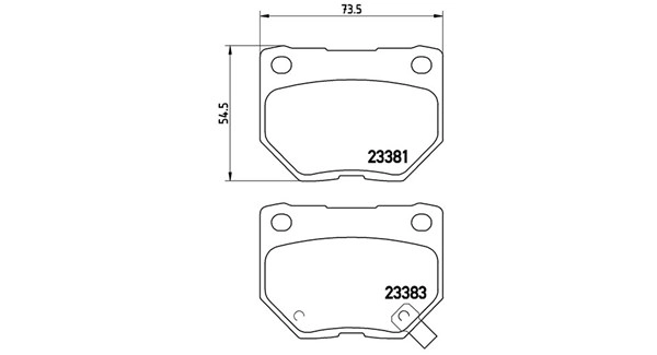 Brake Pad Set, disc brake (363700456054)