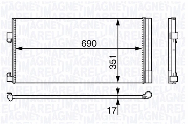 Condenser, air conditioning (350203709000)