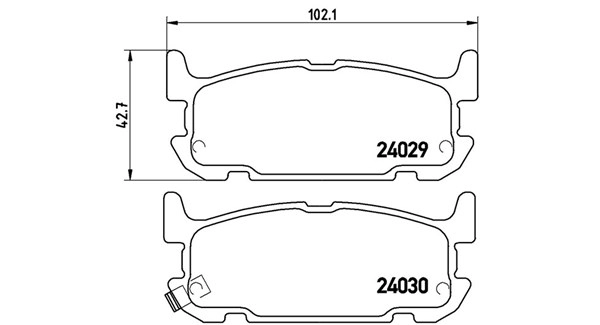 Brake Pad Set, disc brake (363700449031)