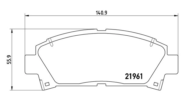 Brake Pad Set, disc brake (363700483028)