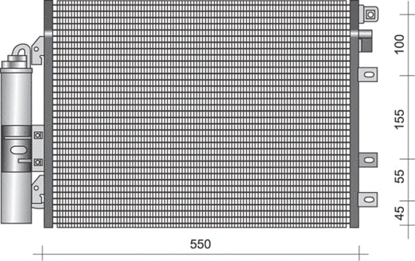 Condenser, air conditioning (350203337000)