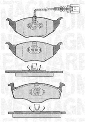 Brake Pad Set, disc brake (363916060535)