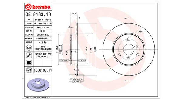 Brake Disc (360406033800)
