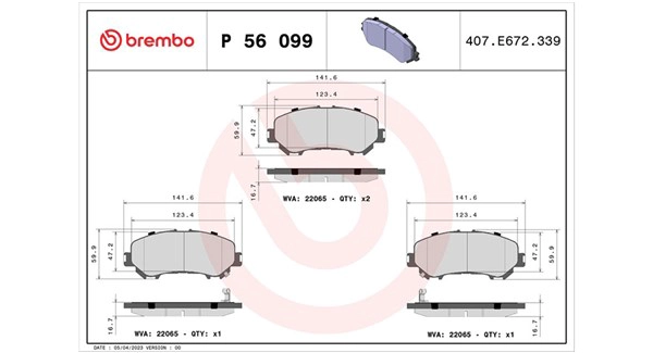 Brake Pad Set, disc brake
