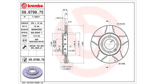 Brake Disc (360406048905)