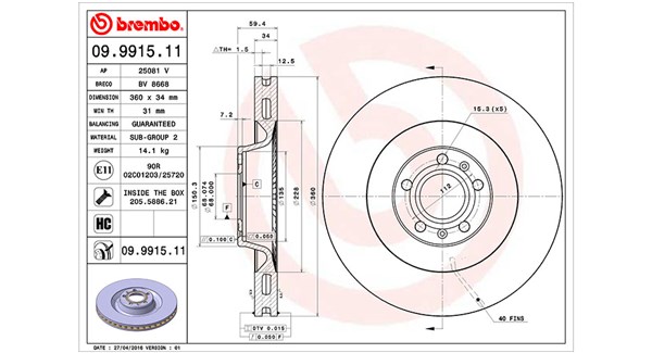 Brake Disc (360406059501)