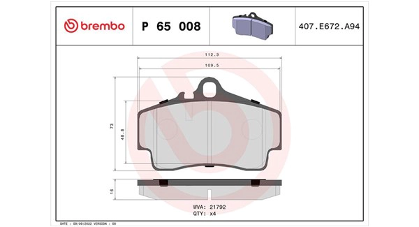 Brake Pad Set, disc brake
