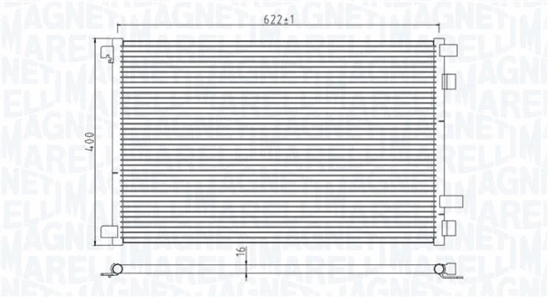 Condenser, air conditioning (350203932000)