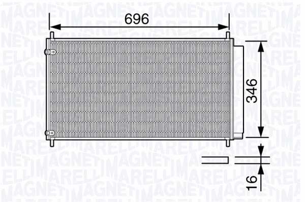 Condenser, air conditioning (350203685000)
