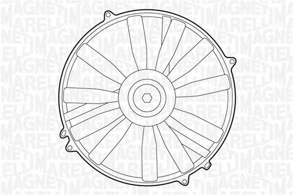 Fan, engine cooling (069422231010)