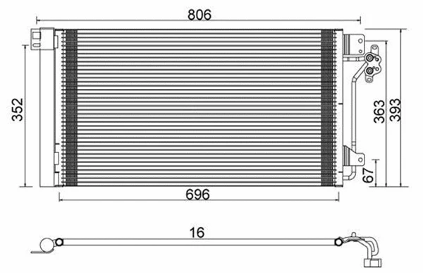 Condenser, air conditioning (359003221700)