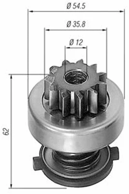 Pinion, starter (940113020302)