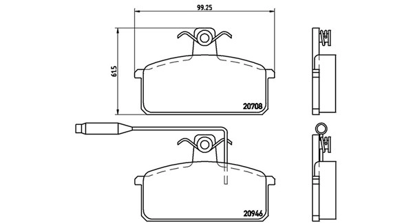 Brake Pad Set, disc brake (363700423024)