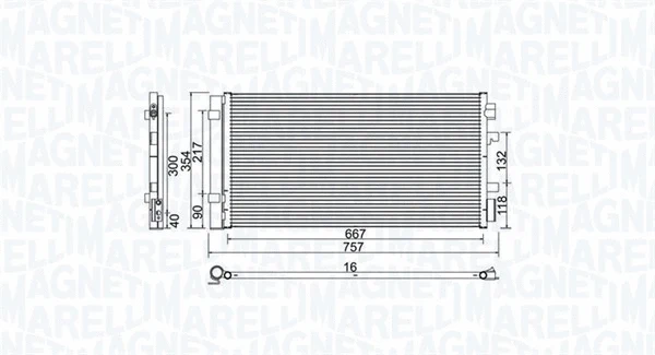 Condenser, air conditioning (350203762000)
