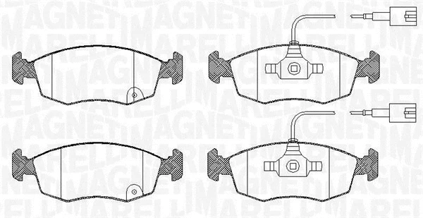 Brake Pad Set, disc brake (363916060440)