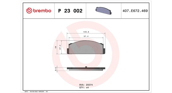 Brake Pad Set, disc brake