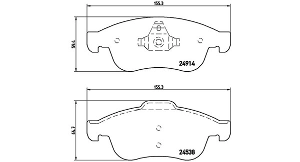 Brake Pad Set, disc brake (363700568050)