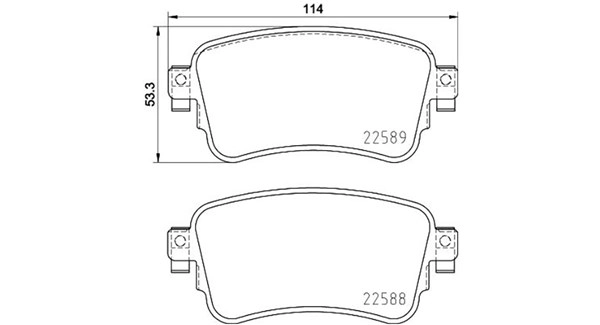Brake Pad Set, disc brake