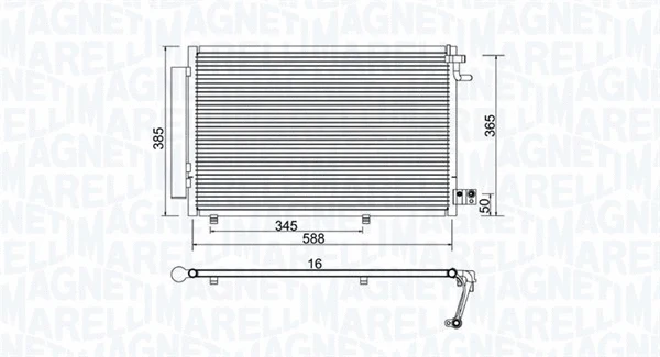 Condenser, air conditioning (350203930000)