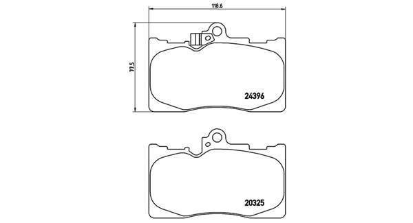Brake Pad Set, disc brake (363700483072)