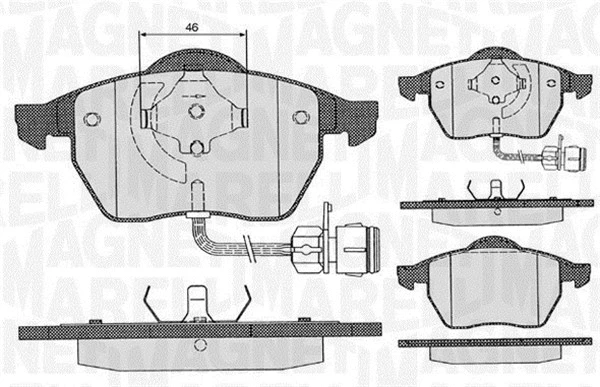 Brake Pad Set, disc brake (363916060130)