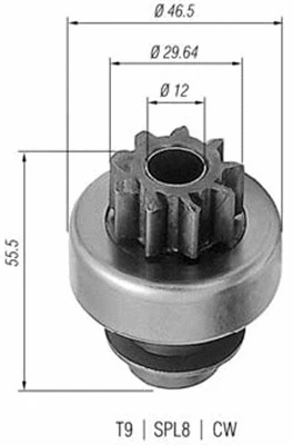 Pinion, starter (940113020173)