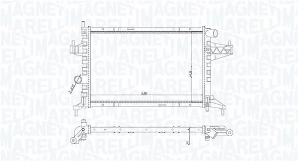 Radiator, engine cooling