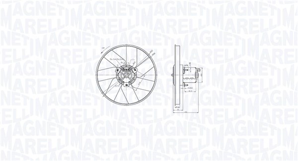 Fan, engine cooling (069422885010)
