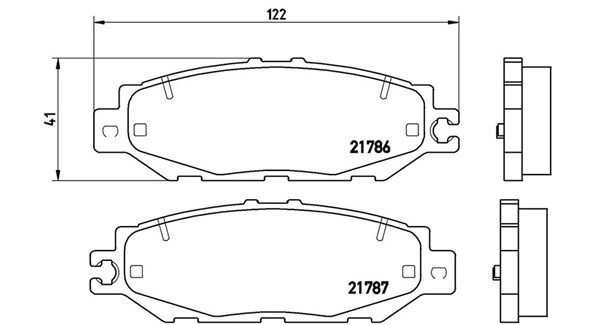 Brake Pad Set, disc brake (363700483036)