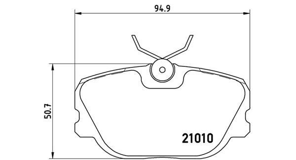 Brake Pad Set, disc brake (363700486011)
