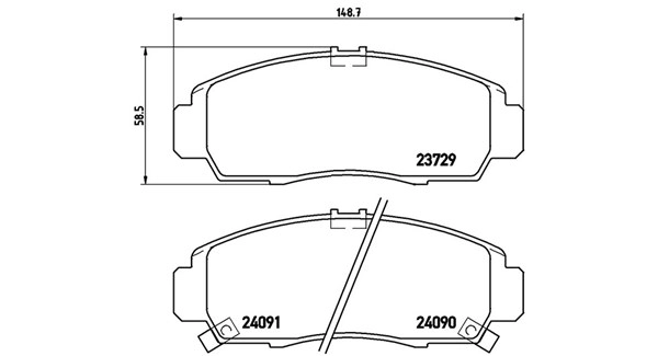 Brake Pad Set, disc brake (363700428034)