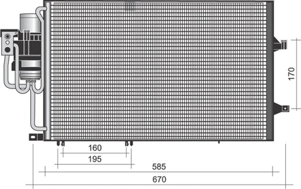 Condenser, air conditioning (350203372000)