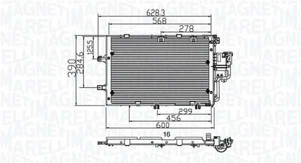 Condenser, air conditioning (350203891000)